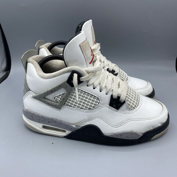 Jordan Other - Nike Air Jordan 4 Retro White Cement 2025 Kids Youth Casual IB4171-100 Size 6.5Y